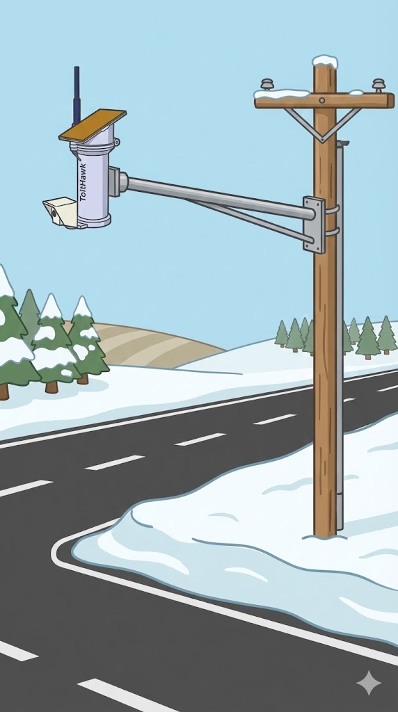 Snow Sensor on roadway